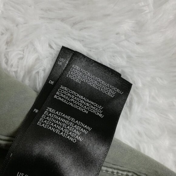 Liverpool Womens Shorts 3" Inseam Shadow Green High Rise Stretch Soft 14 - Picture 12 of 13